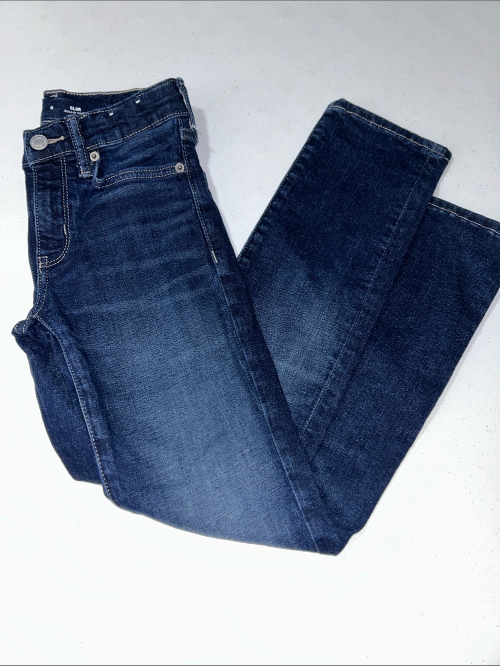 Old Navy Boy’s 360 Stretch Slim Blue Jeans Size 8